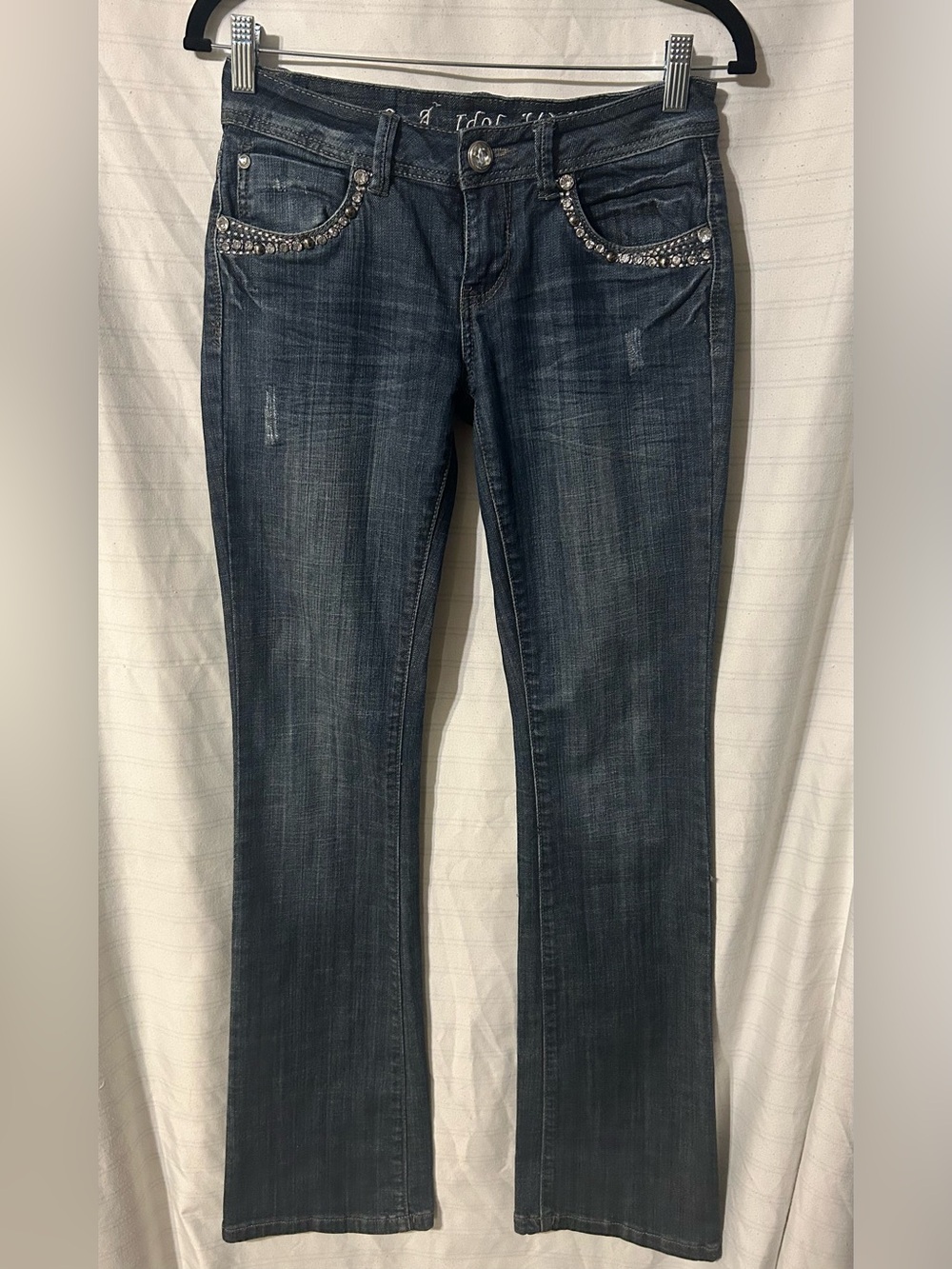 L.A. Idol Women’s Skinny Flared Low Waisted Jeans Y2K